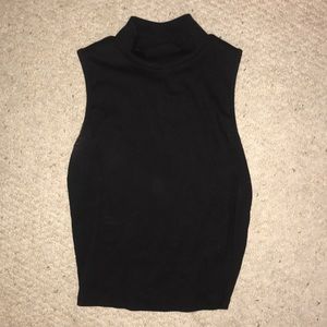 mock neck tank top